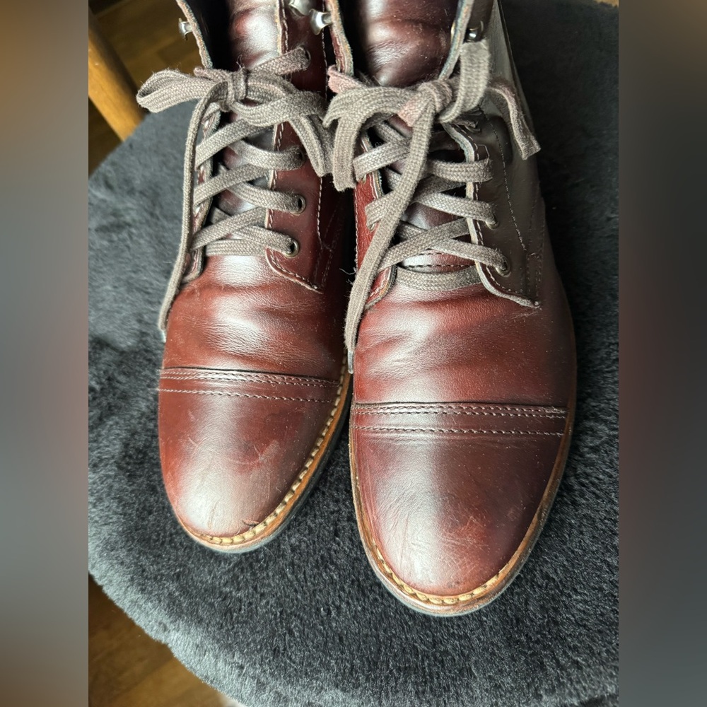 Men’s Thursday Boot Co. Captain Everyday Leather Boots Lace Up Size 8.5 - Picture 4 of 12